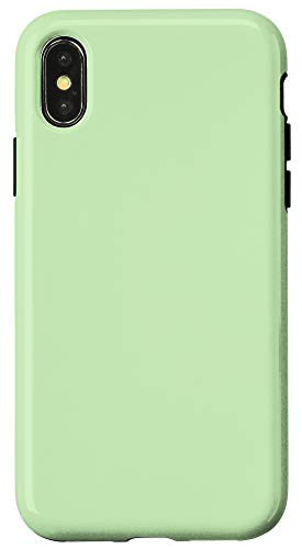 iPhone XXS Tea Green Simple Plain Blank Neutral Solid Color Case