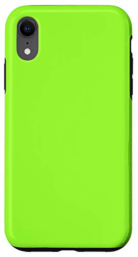 iPhone XR French Lime Simple Plain Blank Neutral Solid Color Case