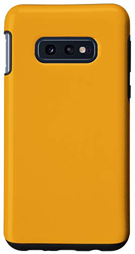 Galaxy S10e Marigold yellow Simple Plain Blank Neutral Solid Color Case