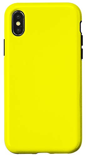 iPhone XXS Lemon Simple Plain Blank Neutral Solid Color Case