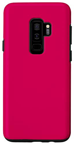 Galaxy S9 Rubine Red Simple Plain Blank Neutral Solid Color Case