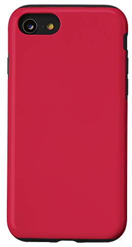 iPhone SE 2020  7  8 French Raspberry Simple Plain Blank Neutral Solid Color Case
