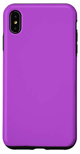 iPhone XS Max Medium Orchid Simple Plain Blank Neutral Solid Color Case
