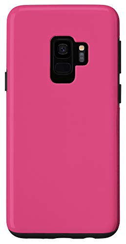 Galaxy S9 Fandango Pink Simple Plain Blank Neutral Solid Color Case