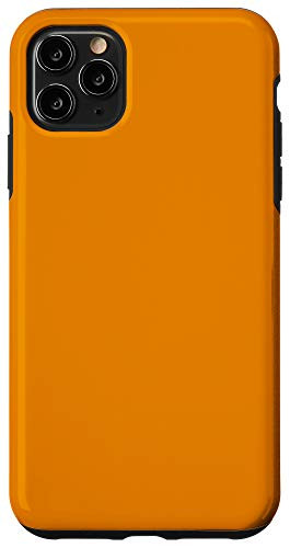 iPhone 11 Pro Max Fulvous Orange Simple Plain Blank Neutral Solid Color Case