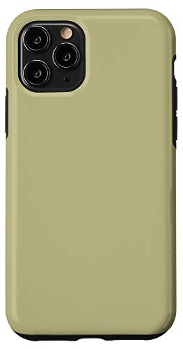 iPhone 11 Pro Sage Grey Simple Plain Blank Neutral Solid Color Case
