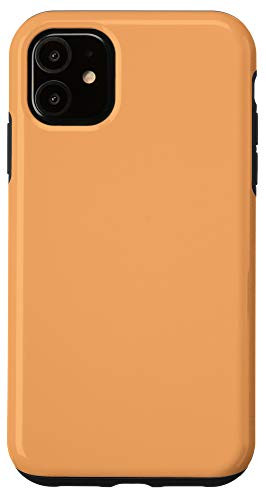 iPhone 11 Mellow Apricot Simple Plain Blank Neutral Solid Color Case