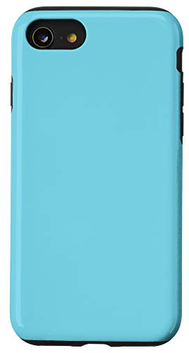 iPhone SE 2020  7  8 Middle Blue Simple Plain Blank Neutral Solid Color Case