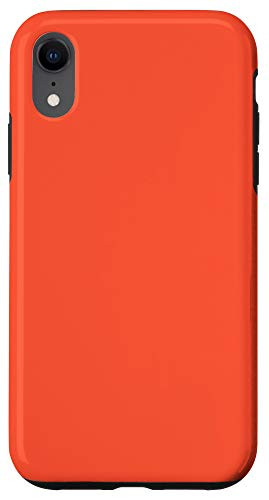 iPhone XR Orange Soda Simple Plain Blank Neutral Solid Color Case
