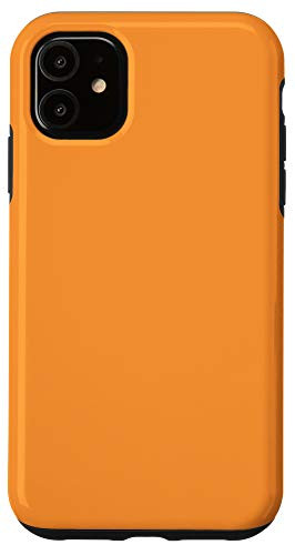 iPhone 11 Carrot Simple Plain Blank Neutral Solid Color Case