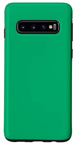 Galaxy S10 Jade Green Simple Plain Blank Neutral Solid Color Case
