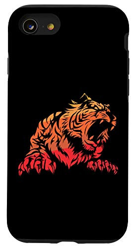 iPhone SE 2020  7  8 Tiger Head Gift - Safari Predator Animal Tiger Case
