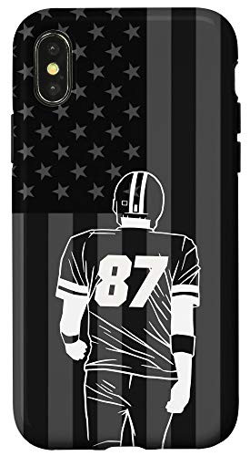 iPhone XXS American Football Player Number 87 Case