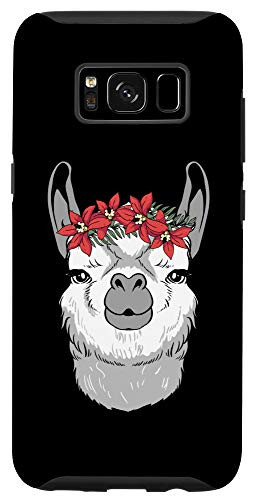 Galaxy S8 Cute Llama Floral Gift - Alpaca Head Flowers Case
