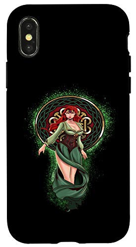 iPhone XXS Celtic Goddess Celtic Red Head Woman Case