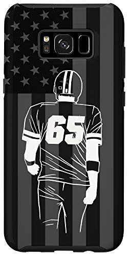 Galaxy S8 American Football Player Number 65 Case