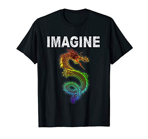 IMAGINE Fantasy Dragon Style T-shirt Great For Gift