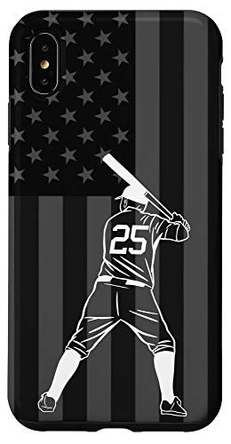 iPhone XS Max Baseball Softball Player Number 25 Case