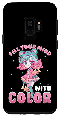 Galaxy S9 Pastel Goth Girl Color Mind Aesthetic Case