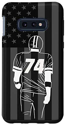 Galaxy S10e American Football Player Number 74 Case