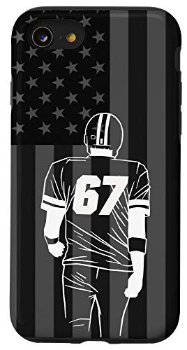 iPhone SE 2020  7  8 American Football Player Number 67 Case