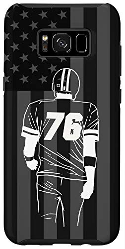 Galaxy S8 American Football Player Number 76 Case