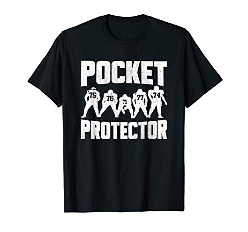 Offensive Line Pocket Protector Funny Football Lineman T-Shirt