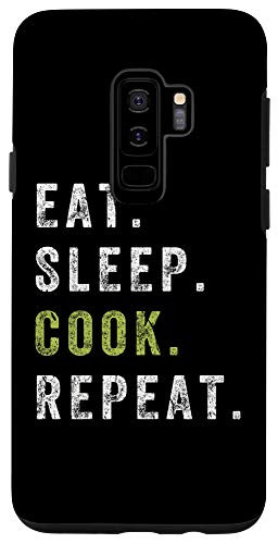 Galaxy S9 Eat Sleep Cook Repeat Cooking Chef Gift culinary case Case