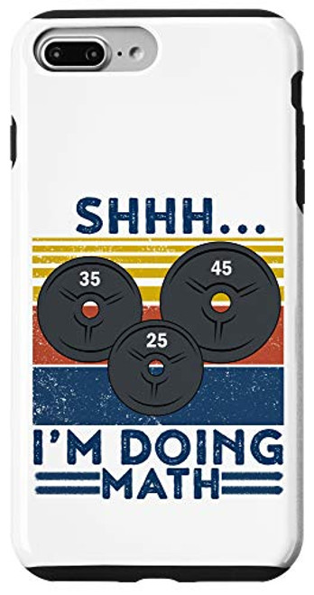 iPhone 7 Plus8 Plus Funny Im Doing Math Weightlifting Deadlift Fitness Gym Gift Case