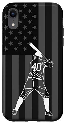 iPhone XR Baseball Softball Player Number 40 Case