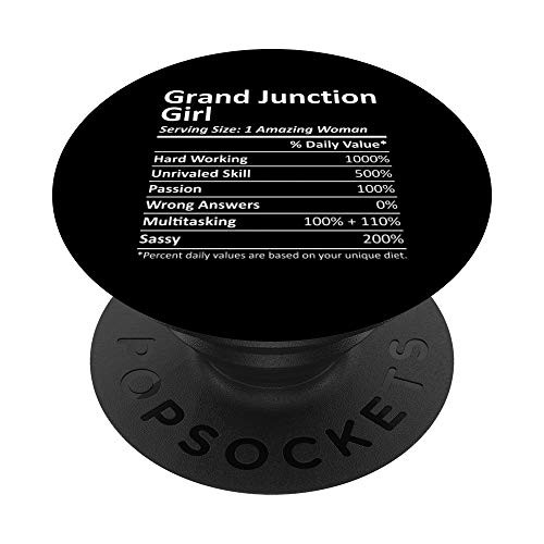 GRAND JUNCTION GIRL CO COLORADO Funny City Home Roots Gift PopSockets PopGrip Swappable Grip for Phones   Tablets