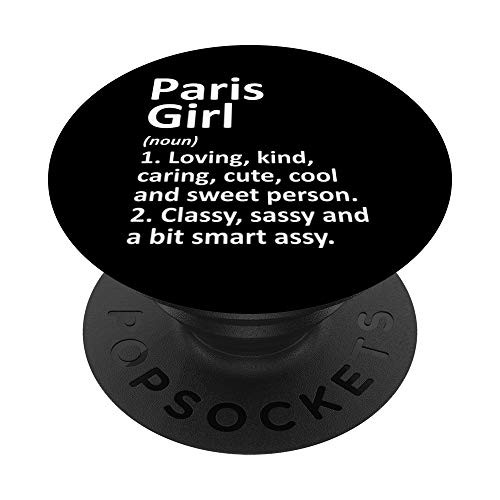 PARIS GIRL TX TEXAS Funny City Home Roots Gift PopSockets PopGrip Swappable Grip for Phones   Tablets