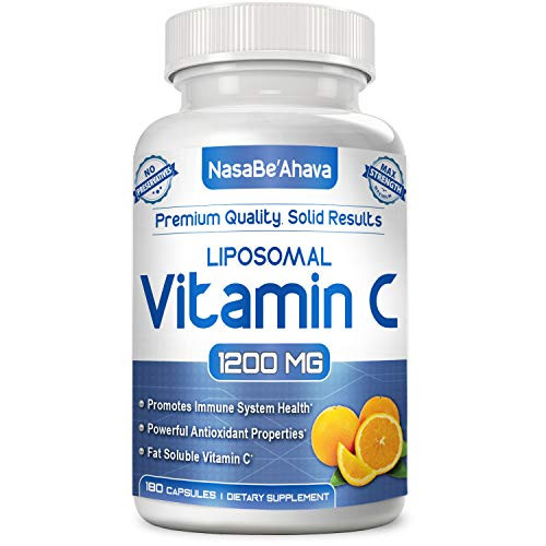 NASA Beahava Liposomal Vitamin C - 1200mg Supplement - 180 Capsules - High Absorption Vitamin C Ascorbic Acid Pills - Liposome Encapsulated - Supports Immune System - 90 Servings