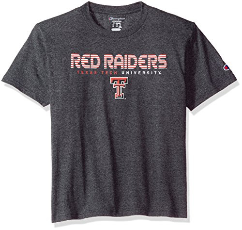 Champion NCAA Youth Boys Granite Short Sleeve Jersey Shirt Texas Tech Red Raiders Medium