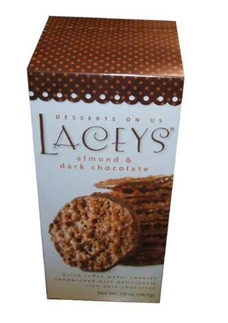 Laceys Cookies Almond and Dark Chocolate Toffee Wafer Laceys Cookies Almond and Dark Chocolate Toffee Wafer