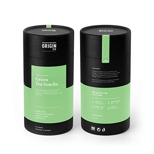 Origin Tea - Green Tea Sencha Loose Leaf - Best Green Tea Leaf - Gourmet Hand-Picked Green Tea Loose Leaf  - All Natural Green Tea - Green Tea Leaves - Green Tea Whole Leaf - Green Tea Herb