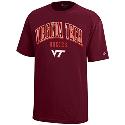 NCAA Champion Boys Short Sleeve Jersey T-Shirt Virginia Tech Hokies Large NCAA Champion Boys Short Sleeve Jersey T-Shirt Virginia Tech Hokies Large