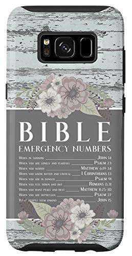 Galaxy S8 Bible Emergency Numbers Cell Phone Case