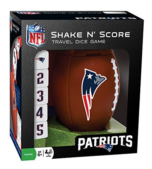 MasterPieces NFL New England Patriots Shake N Score Travel Dice Game