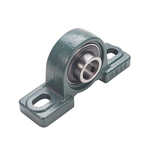 Othmro UCP204 flanged Pillow Block Bearing 20mm Bore Diameter Bearing Steel  cast Iron Set Screw Lock 1pcs
