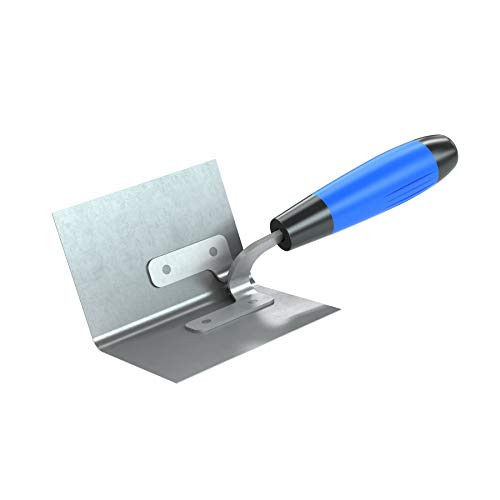 Bon 85-362 Inside Corner Bullnose Trowel 5-inch x 3-12-inch 38-inch Radius Comfort Grip Handle