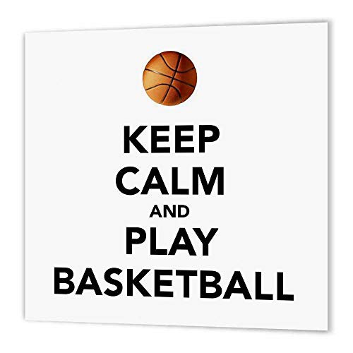 3dRose ht-171918-2 Keep Calm Play Basketball White Black Iron on Heat Transfer Paper for White Material 6 by 6 3dRose ht-171918-2 Keep Calm Play Basketball White Black Iron on Heat Transfer Paper for White Material 6 by 6