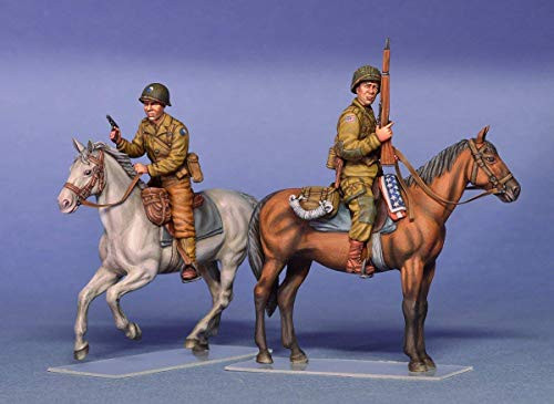 MiniArt 35151 135 Scale U_S_ Horsemen_ Normandy 1944 - Plastic Figure Model Building Kit