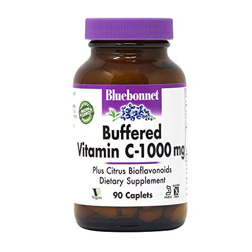 Bluebonnet Nutrition Buffered Vitamin C-1000 mg Vegetable Capsules Buffered Calcium Ascorbate for Immune Health Soy Free Gluten Free Non-GMO Kosher Dairy Free Vegan 90 Vegetable Capsules Bluebonnet Nutrition Buffered Vitamin C-1000 mg Vegetable Capsules Buffered Calcium Ascorbate for Immune Health Soy Free Gluten Free Non-GMO Kosher Dairy Free Vegan 90 Vegetable Capsules