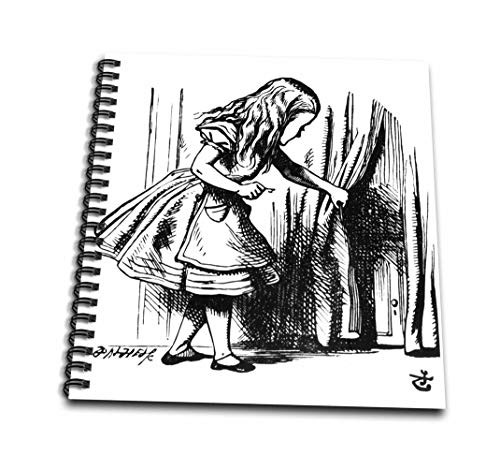 3dRose Alice in Wonderland Key Opening The Door-John Tenniel Illustration-Drawing Book 8 by 8-inch db-193793-1 3dRose Alice in Wonderland Key Opening The Door-John Tenniel Illustration-Drawing Book 8 by 8-inch db-193793-1