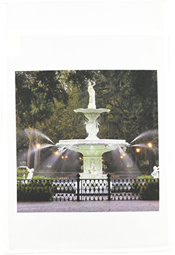 3dRose fl-89362-1 Georgia Savannah Fountain at Forsyth Park-US11 JWL0134-Joanne Wells Garden Flag 12 by 18-Inch