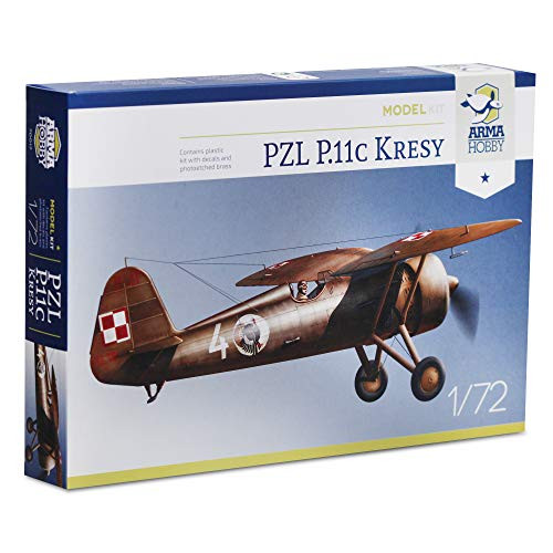 Arma Hobby 172 Scale PZL P_11c Kresy Plane - Plastic Military Aircraft Model Kit 70017
