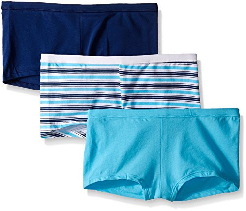 Hanes Womens Cool Comfort Cotton Boyshort Panty Pack of 3  Assorted Q8 5
