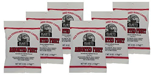 Claeys Candies Assorted Fruit Hard Candy 6 Package Deal