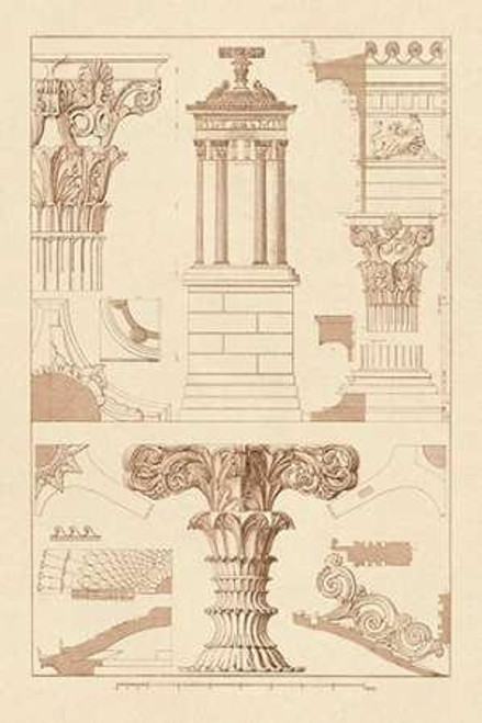 Monument of Lysicrates at Athens Poster Print by J Buhlmann 12 x 18